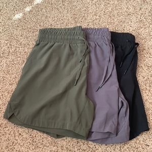 3 pairs of athletic shorts